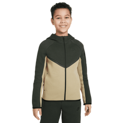 Boys' Grade School - Nike Tech Fleece Full-Zip - Parachute/Black