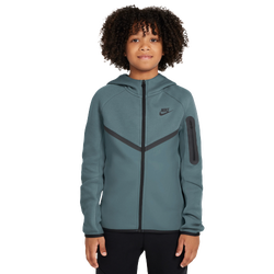 Boys' Grade School - Nike Tech Fleece Full-Zip  - Black/Mineral Slate