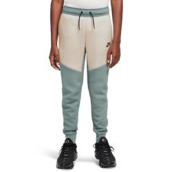 Boys' Grade School - Nike Tech Fleece Pants  - Light Orewood/Dusty Sage