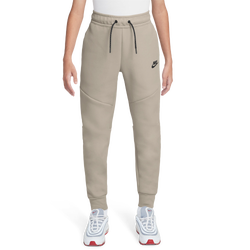 Boys' Grade School - Nike Tech Fleece Pants  - Cream Ii/Black