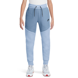 Boys' Grade School - Nike Tech Fleece Pants  - Worn Blue/Hydrogen Blue
