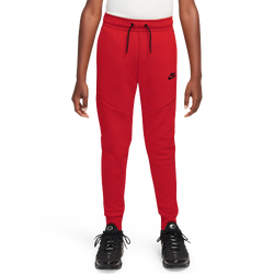 Boys' Grade School - Nike Tech Fleece Pants - University Red/Black