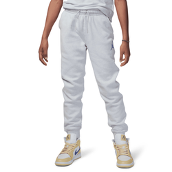 Boys' Grade School - Jordan Flight MVP HBR Fleece Pants - Pure Platinum/Multi