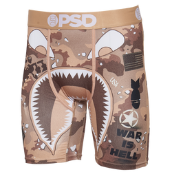 Men's - PSD Graphic Briefs  - Tan/Brown/White