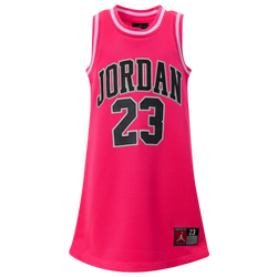 Girls' Preschool - Jordan 23 Jersey Dress  - Black/Hyper Pink