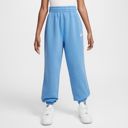 Girls' Grade School - Nike NSW Club LBR Oversized Fleece Pants - Blue Beyond/Blue Beyond