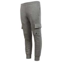 Garçons, Scolaire - Jordan Pantalon cargo en molleton - Noir/Gris
