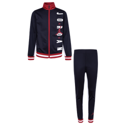 Boys' Grade School - Jordan 2 Piece Track Set   - Black/Red