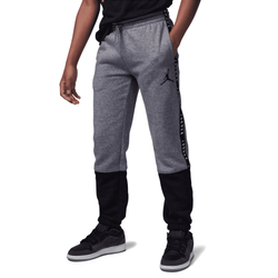 Boys' Grade School - Jordan Flight Sideline Fleece Pants - Black/Grey