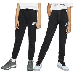 Boys' Grade School - Nike Fleece Pants - Black/White