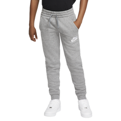 Boys' Grade School - Nike Club Fleece Joggers - Carbon Heather/Cool Grey/White
