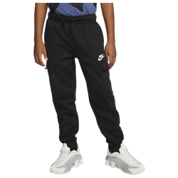 Boys' Grade School - Nike NSW Club Cargo Pants - Black/Black/White