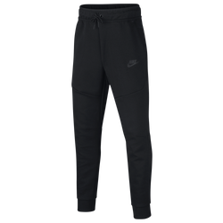 Boys' Grade School - Nike Tech Fleece Pants - Black/Black
