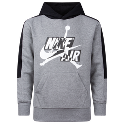 Boys' Grade School - Jordan Jumpman Classics III Pullover Hoodie - Grey/White/Black