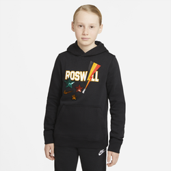 Boys' Grade School - Nike Club Pullover Hoodie - Black/Multi