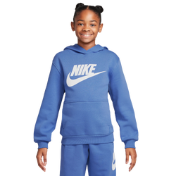 Garçons, Scolaire - Nike Chandail à capuchon en molleton NSW Club HBR - Comète/Blanc