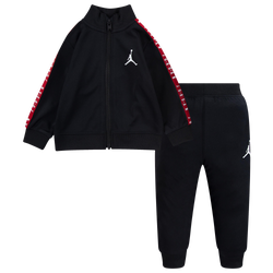 Boys' Preschool - Jordan Jacket And Pants Set - Black/White