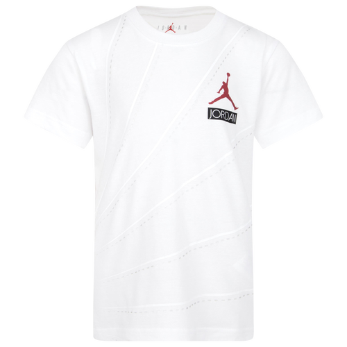 

Jordan Boys Jordan AJ12 Crafted Tee - Boys' Preschool White/Black Size 5