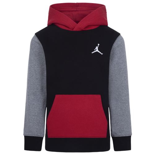 

Boys Preschool Jordan Jordan MJ Essentials Pullover Hoodie - Boys' Preschool Carbon Heather/Red/Grey Size 7
