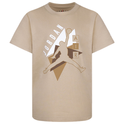 Boys' Preschool - Jordan Air Diamonds Short Sleeve T-Shirt - Tan