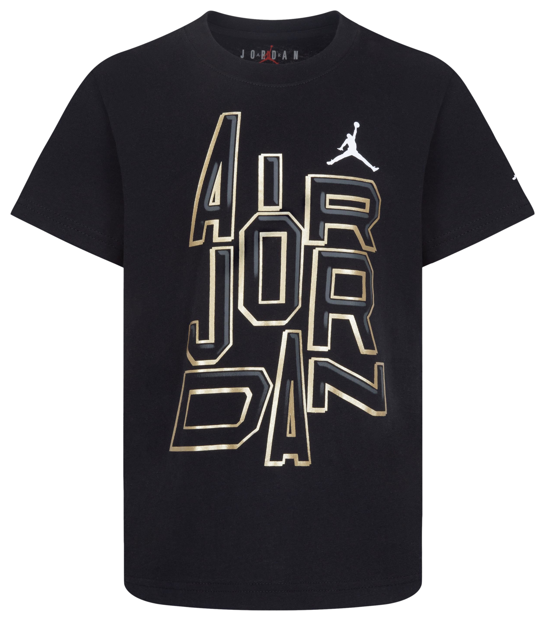 Jordan black and hot sale gold t shirt