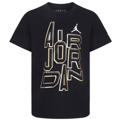 Boys' Preschool - Jordan 23 Gold Line Short Sleeve T-Shirt - Gold/Black