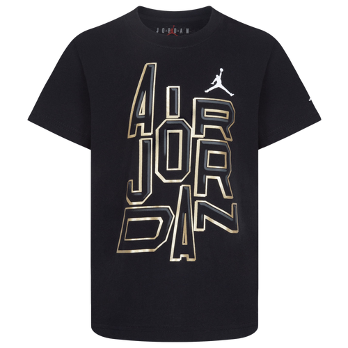 

Boys Preschool Jordan Jordan 23 Gold Line Short Sleeve T-Shirt - Boys' Preschool Gold/Black Size 4