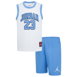 Boys' Preschool - Jordan 23 Jersey Set - White/Carolina