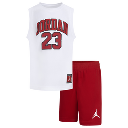 Boys' Preschool - Jordan 23 Jersey Set - White/Red