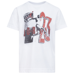 Boys' Preschool - Jordan Retro Spec T-Shirt - White/Red