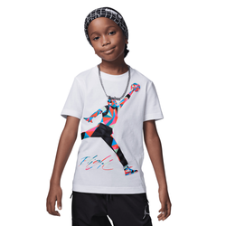 Boys' Preschool - Jordan Jumpman HBR Heirloom T-Shirt - Infrared/White