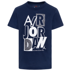 Boys' Preschool - Jordan AJ 3 Mix Up T-Shirt - Midnight Navy/White