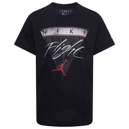 Shop Jordan Boys Preschool   Aj 4 Flight Reimagined T-shirt In White/black