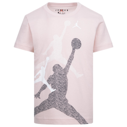 Boys' Preschool - Jordan Gradient Stacked Jumpman Short Sleeve T-Shirt - Pink/White