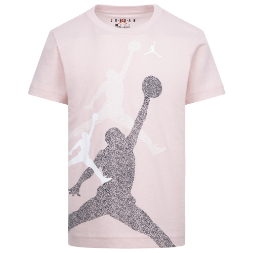 

Jordan Boys Jordan Gradient Stacked Jumpman Short Sleeve T-Shirt - Boys' Preschool Pink/White Size 5