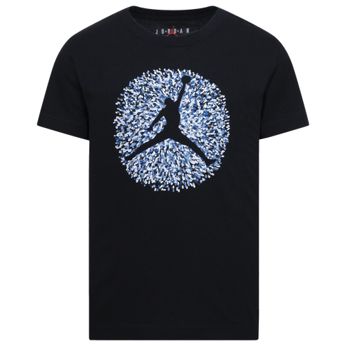 

Jordan Boys Jordan Poolside Jumpman Short Sleeve T-Shirt - Boys' Preschool Black/Blue Size 5