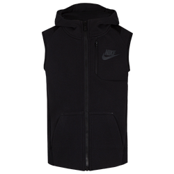 Boys' Preschool - Nike NSW Tech Fleece FZ Vest Set	 - Black/Black