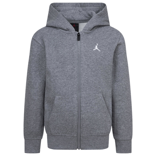 

Boys Preschool Jordan Jordan MJ Brooklyn Fleece Full Zip Hoodie - Boys' Preschool Carbon Heather/Carbon Heather Size 4