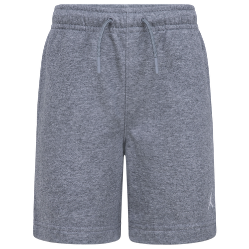Jordan Boys   Brooklyn Fleece Essential Shorts In Carbon Heather/white