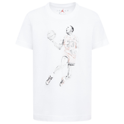 Boys' Preschool - Jordan Air Jordan Dots Short Sleeve T-Shirt - White/Red