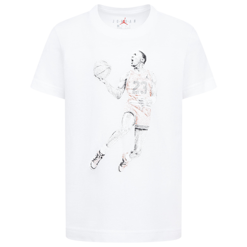 BOYS - Jordan Air Jordan Dots Short Sleeve T-Shirt - White/Red