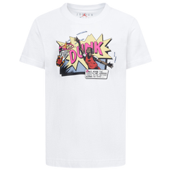 Boys' Preschool - Jordan Air Comics Dunk Short Sleeve T-Shirt - White/Red