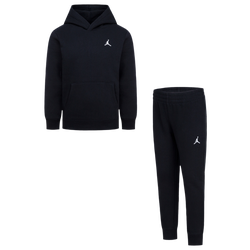 Boys' Preschool - Jordan Brooklyn Fleece Pullover Set - Black/Black