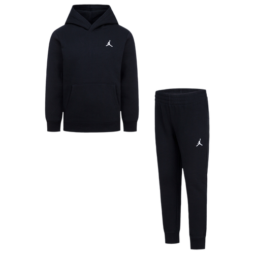 

Jordan Boys Jordan Brooklyn Fleece Pullover Set - Boys' Preschool Black/Black Size 4