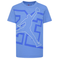 Boys' Preschool - Jordan HBR Shine Jumpman Short Sleeve T-Shirt - Legend Blue/White