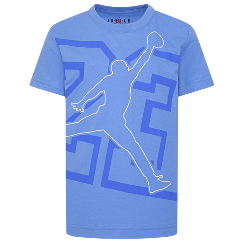 Jordan Boys   Hbr Shine Jumpman Short Sleeve T-shirt In Legend Blue/white