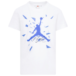 Boys' Preschool - Jordan Shattered Glass Jumpman Short Sleeve T-Shirt - White/Carolina