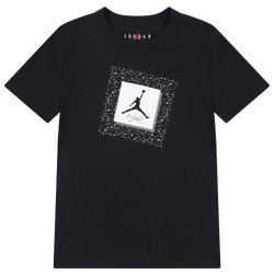 Boys' Preschool - Jordan AJ 4  Frame Up Short Sleeve T-Shirt - Black/White