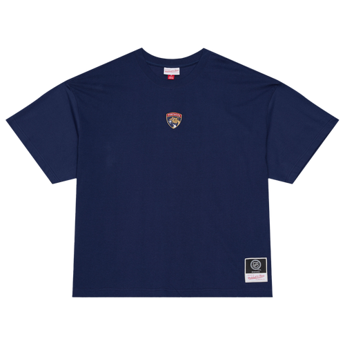 Mitchell & Ness Mens Florida Panthers Panthers Insignia Premium T-Shirt - - Navy