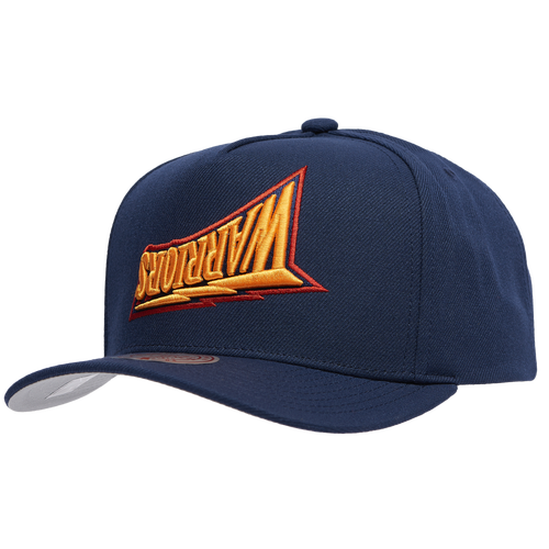 Mitchell & Ness Mens Golden State Warriors  Warriors Hardwood Classic Upside Prosnap Cap In Navy/navy